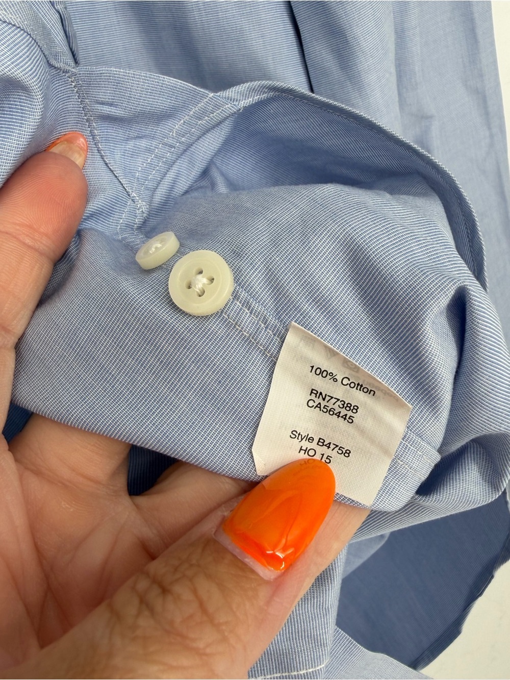 Thompson Shirtings by J.Crew Blue & White Collared Preppy Button up Shirt - Picture 3 of 4